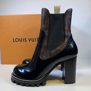 Louis Vuitton Star Trail Ankle Boots Size 40/US9 - Monogram and Black
